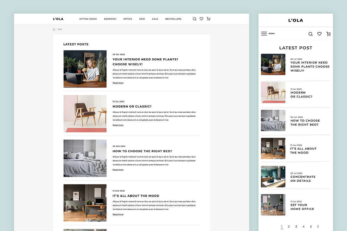 L'OLA - Figma E-Commerce Template, an UI Kit Template by Better Be a Designer (Photo 7 of 7)