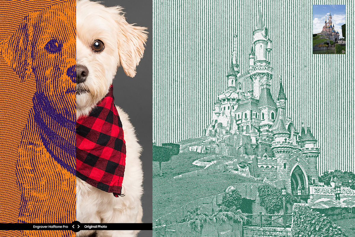 Engrave Halftone Pro Ps Action, an Action Add-On by ridvanpars (Photo 7 of 12)