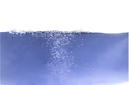 the abstract underwater bubbles in