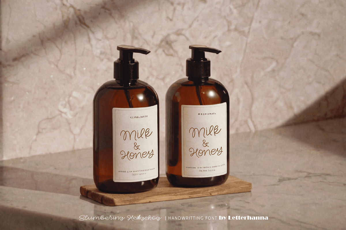 Slumbering Hedgehog Font, a Handwritten Font by Letterhanna Studio (Photo 21 of 24)