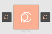 Alphabet Letters Icon Logo CP or PC, a Graphic by art_creater (Thumbnail 2 of 2)