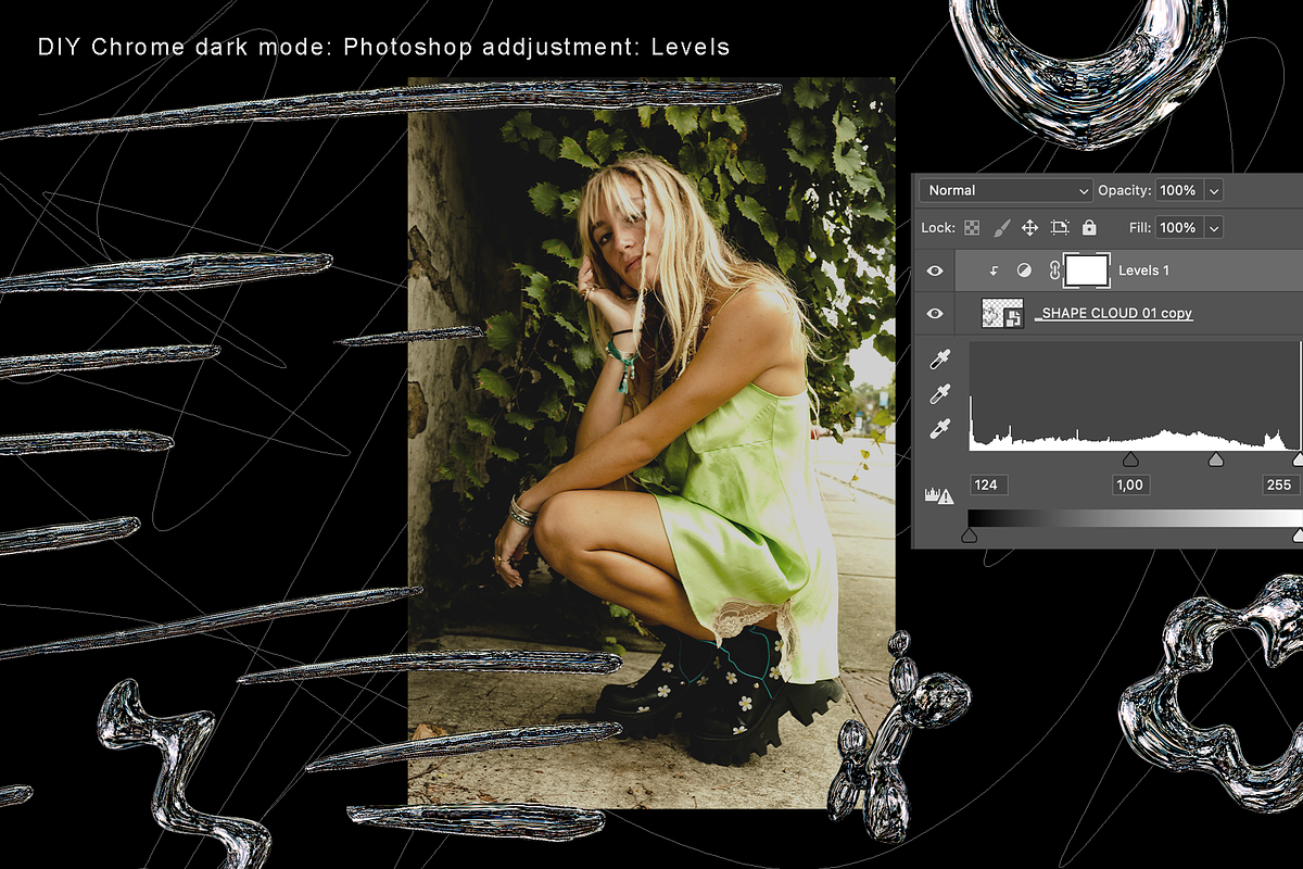 CHROME + LATEX 3D FontDuo Bitmap, a Font by Kasia Sokolovska (Photo 6 of 6)