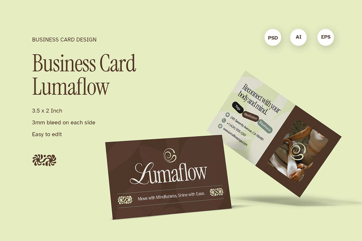 Lumaflow - Business Card, a Business Card Template by Fannan Studio (Photo 1 of 3)