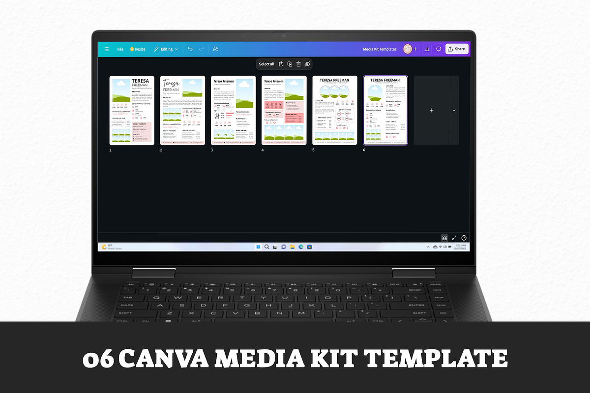 Canva Influencer Media Kit Templates preview 4