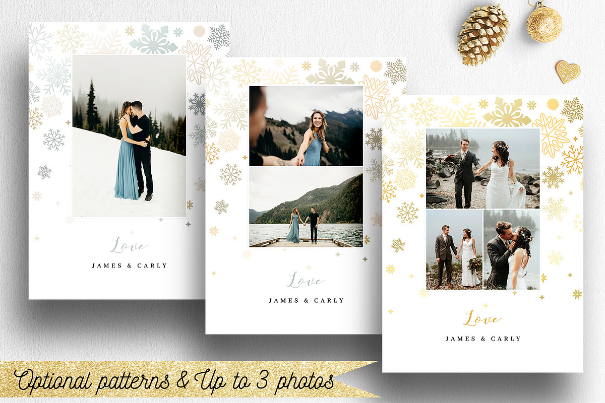 Christmas Photo Card Template | 010, a Card Template by Nifty Template Studio (Photo 2 of 8)
