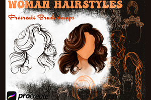 Woman Hairstyle Stamps Brushes