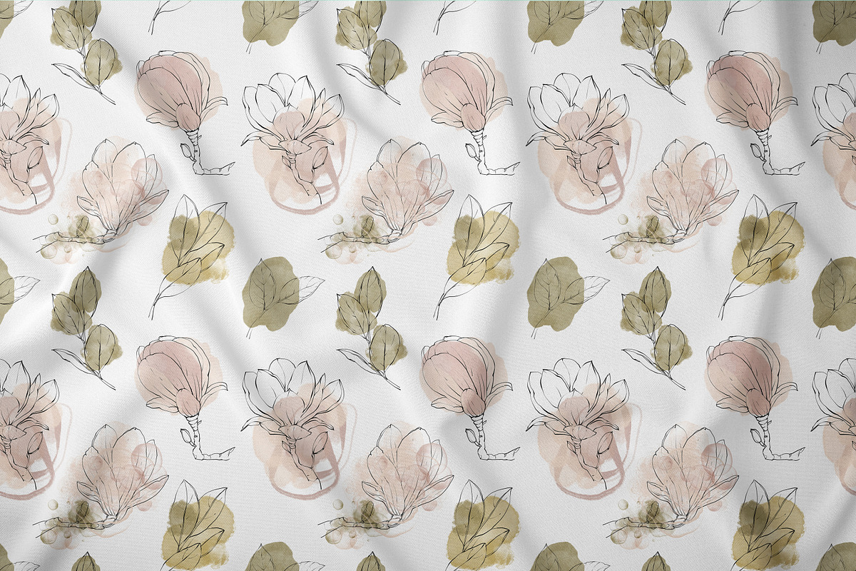 Magnolia Line Art collection, a Texture Illustration by Tiana Geo (Photo 10 of 16)