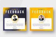 Feedback or Review Instagram post, a Social Media Template by Uiparvin (Thumbnail 3 of 6)