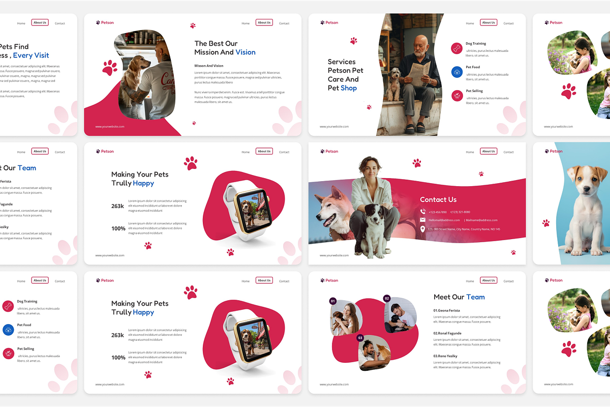 Pet Care and veternary Keynote, a Presentation Template by Annora Studio (Photo 2 of 5)