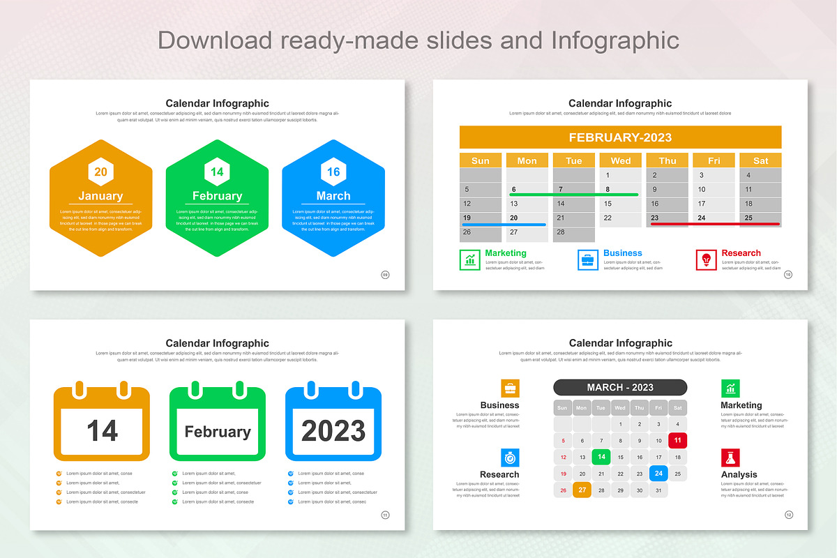 Calendar Infographic Keynote, a Templates & Theme by Mighty-Slide (Photo 4 of 9)