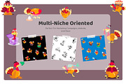 Turkey Cartoon Stickers Set, an Emoji Icon by Vectors Market (Thumbnail 4 of 6)