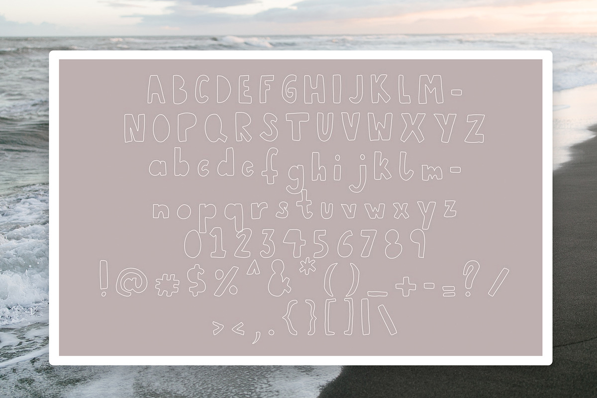 Cocoa Beach Font, a Sans Serif Font by The Besotted Co (Photo 4 of 4)
