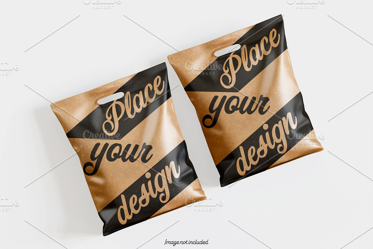 Paper bag brown color mockup bundles, a Packaging Mockup by Ambo Ampeng (Photo 21 of 32)