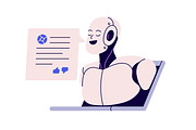 AI chatbot, machine learning concept, a Technology Illustration by Good Studio (Thumbnail 4 of 6)