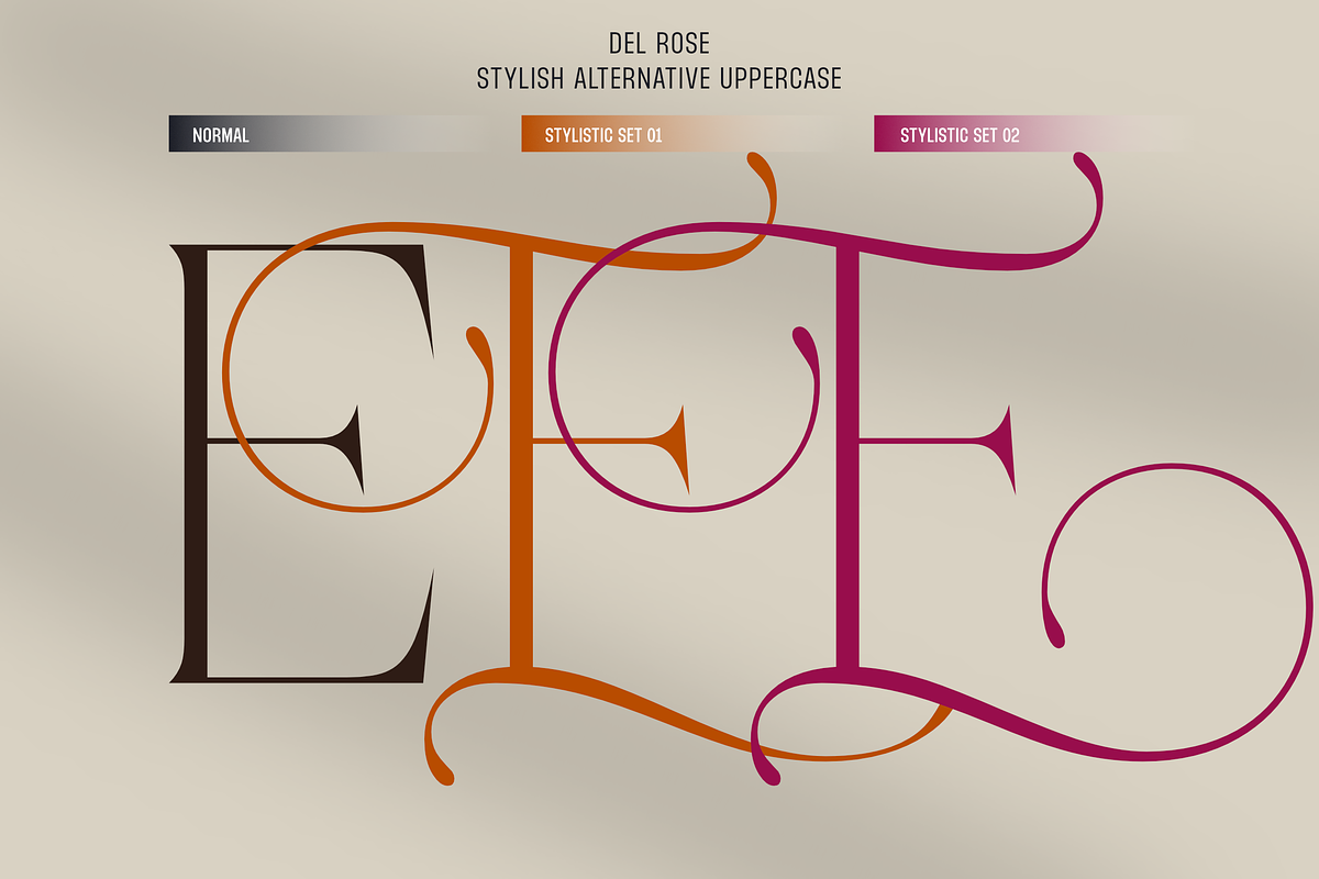 Del Rose, a Serif Font by Sign Studio (Photo 13 of 15)