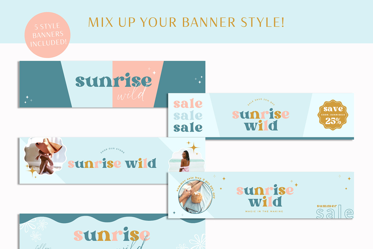 Boho Etsy Success Shop Kit, a Branding & Logo Template by Macarons and Mimosas (Photo 5 of 9)