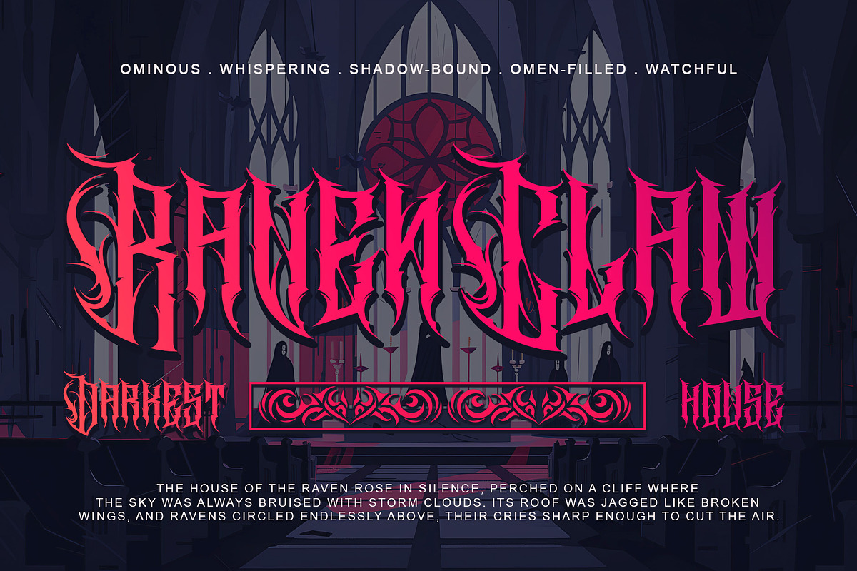 Cathedrave – Gothic Blackleter Font, a Blackletter Font by Letterara (Photo 2 of 15)