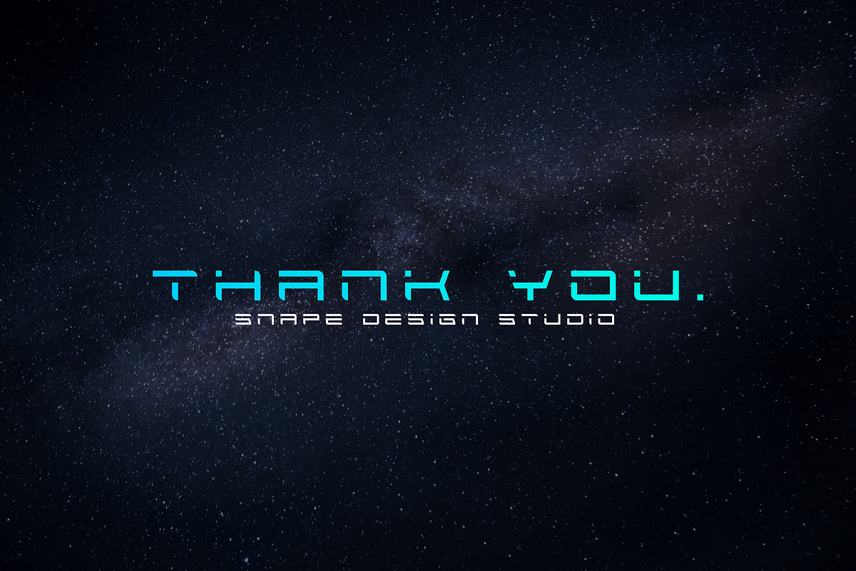 Spacestar - Futuristic Font, a Font by Snape Design Studio (Photo 6 of 6)