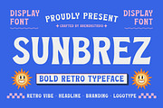 Sunbrez – Bold Retro Typeface, a Font by Arendxstudio (Thumbnail 1 of 8)