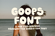 Goops! A handwriting bubble font!, a Handwritten Font by Studio Funshop by Kelli (Thumbnail 1 of 7)
