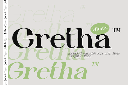 Gretha Family | 14 font family