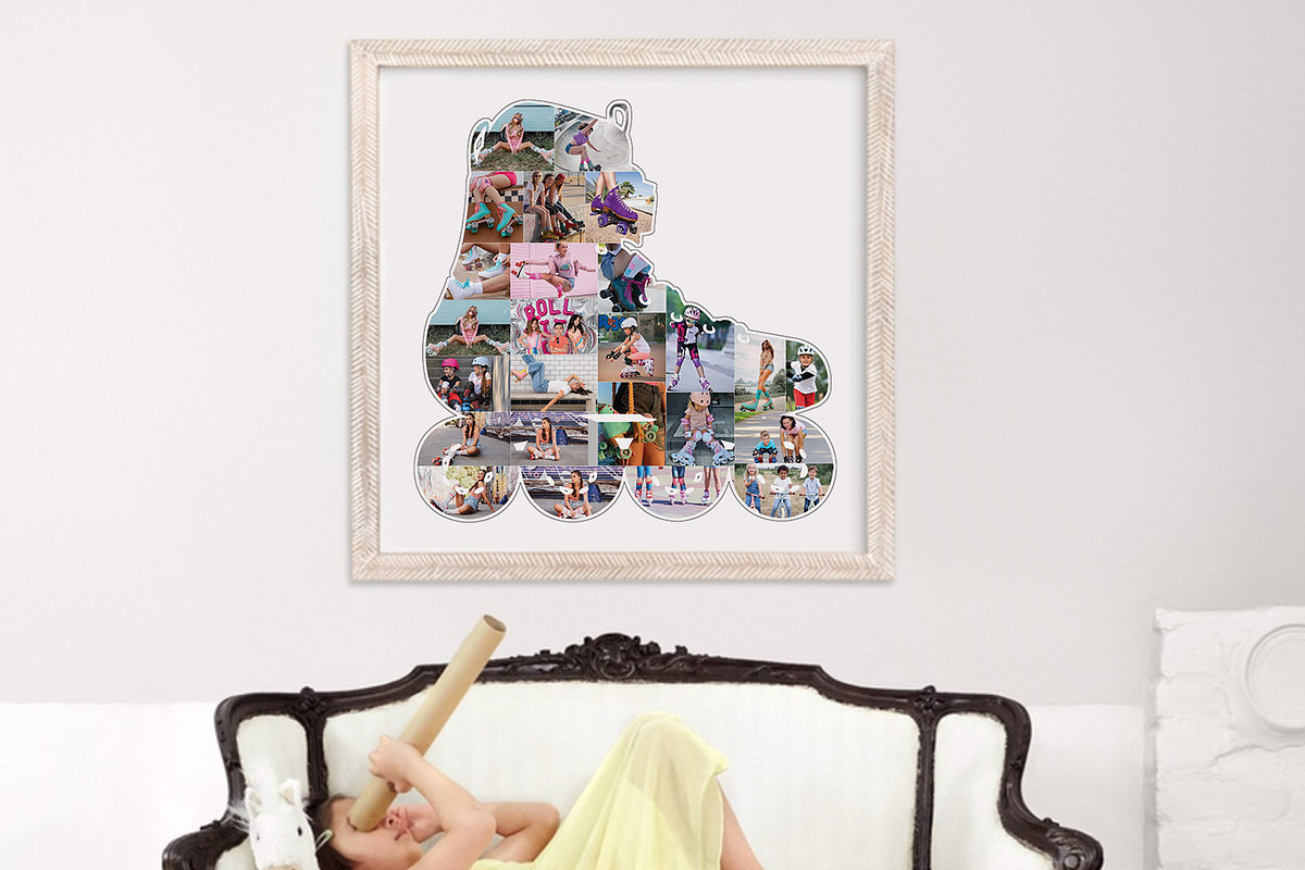 Roller Skate Shape Photo Collage, a Resume Template by AIW SOLUTIONS (Photo 3 of 7)