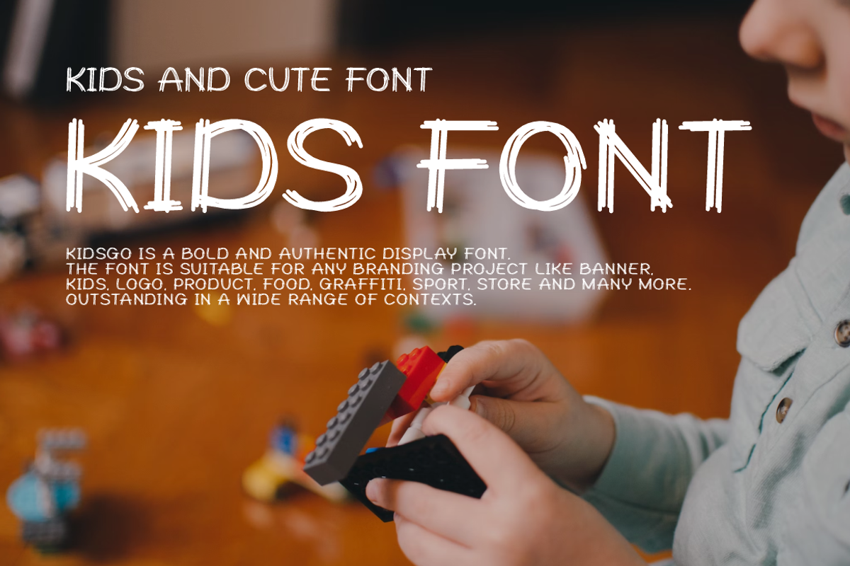 Kidsgo - Kids Font, a Handwritten Font by QR Design Studio (Photo 3 of 7)