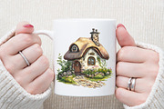 Garden Cottage Clip Art Watercolour, an Illustration by Sublimation Artist (Thumbnail 5 of 6)