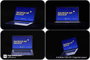 Macbook Air Mockup, an Advertising Mockup by HanaSaka_Studio (Thumbnail 1 of 5)