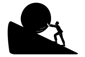 Black silhouette of businessman, a Person Illustration by Vectorbuum