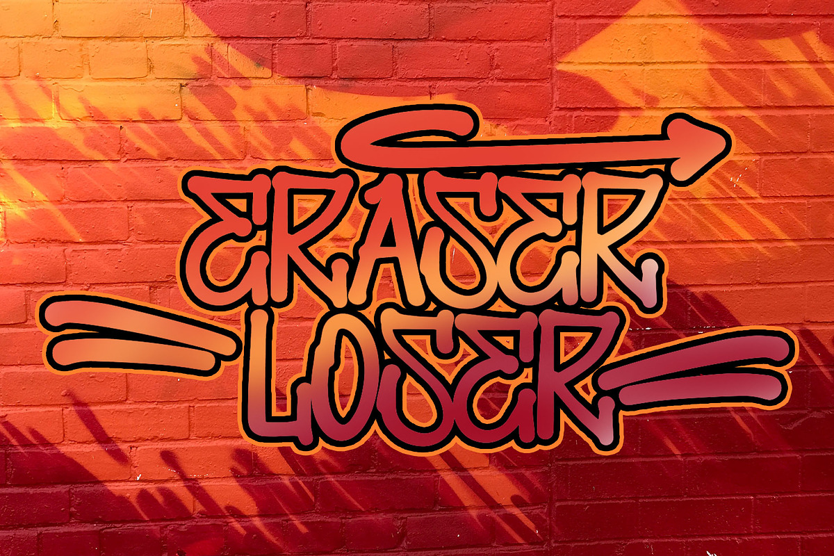 MERDIE Monoline Graffiti Font, a Handwritten Font by NTC Graphic (Photo 5 of 9)