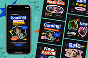 Black New Year’s Eve Instagram Set, a Social Media Template by Aiyari Graphic (Thumbnail 1 of 3)
