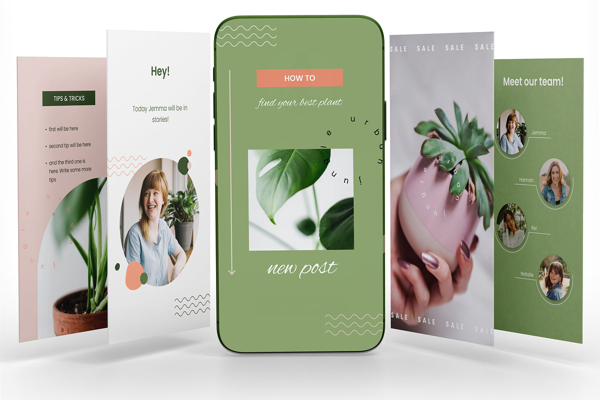 Insta templates (posts & stories), a Social Media Template by helgascandinavus (Photo 4 of 6)