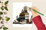 Winter Watercolor Clipart Set, an Illustration by DreamCafeArt (Thumbnail 6 of 6)