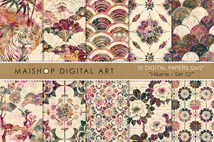 Seamless Asian Pattern Papers