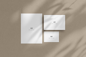 A4, A5, A6 Paper Mockup Set 02-08