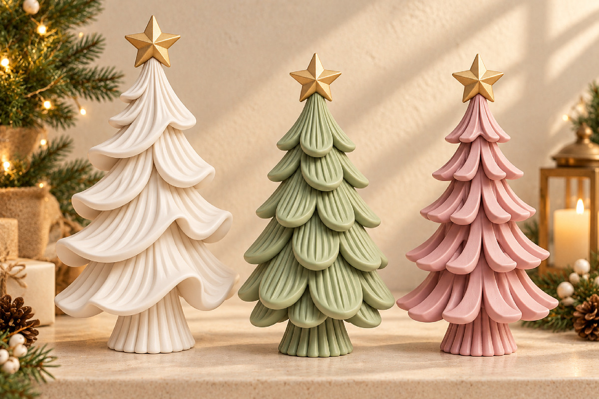 Festive Christmas Tree Decor STL, an Object 3D Model by Layerology (Photo 2 of 4)