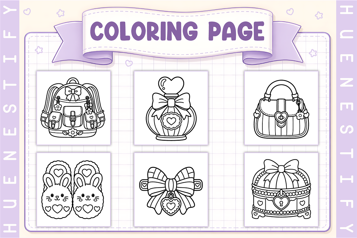 Cozy Girl Days Coloring Book, a Decorative Illustration by HueNestify (Photo 3 of 4)
