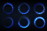 Glowing blue neon rings with magical, an Object Illustration by art PVP - market (Thumbnail 2 of 3)