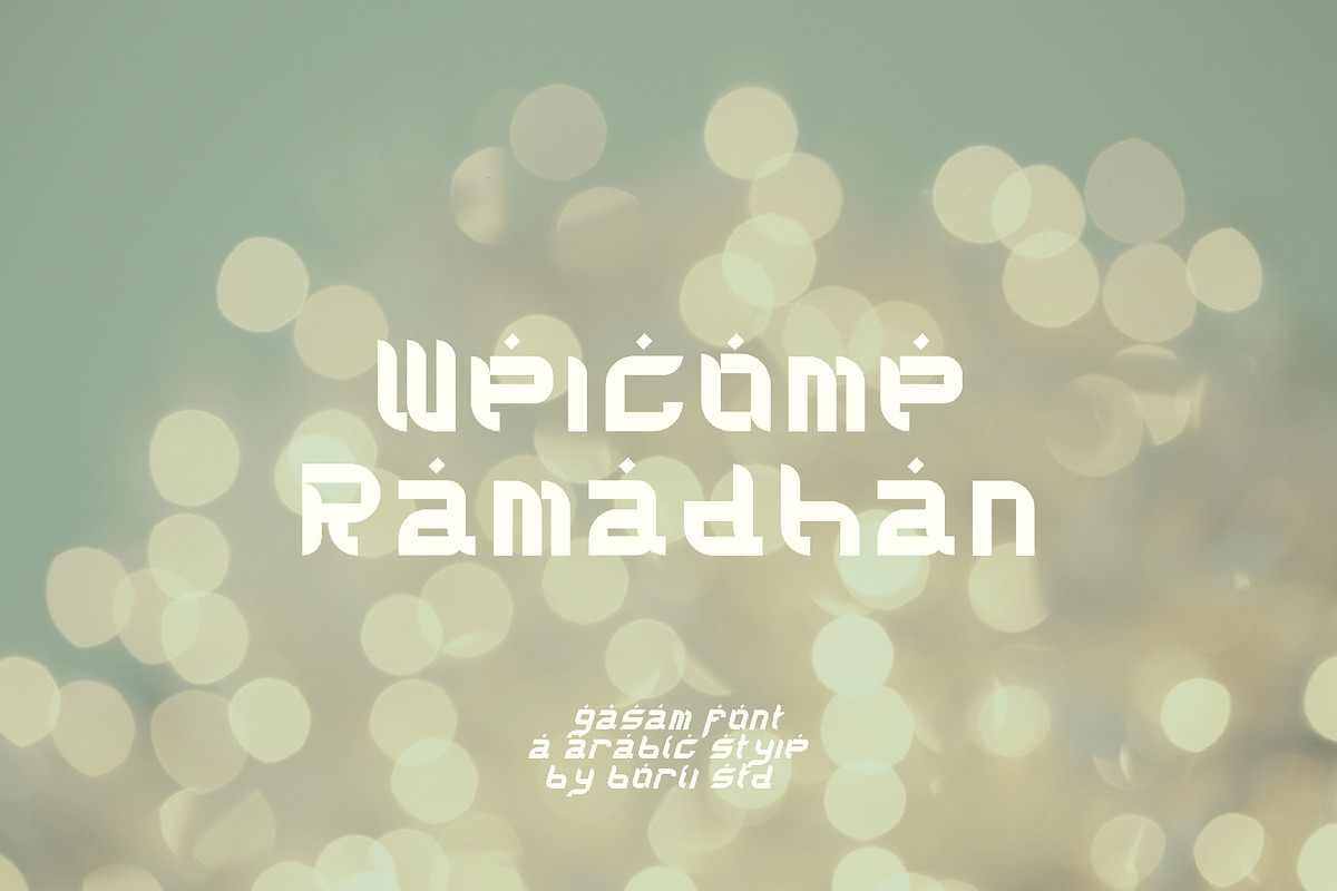 Gasam - Arabic Style Font, a Sans Serif Font by Boril Std (Photo 7 of 10)