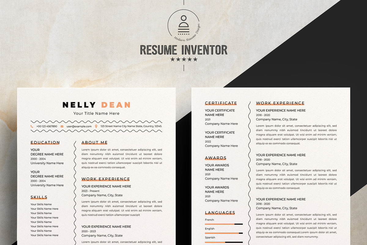 Polished Resume Template for Leaders, a Resume Template by ResumeInventor (Photo 2 of 6)