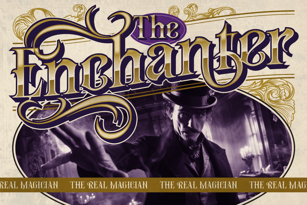 Valortha - Classic Victorian, a Serif Font by Burntilldead (Photo 3 of 11)