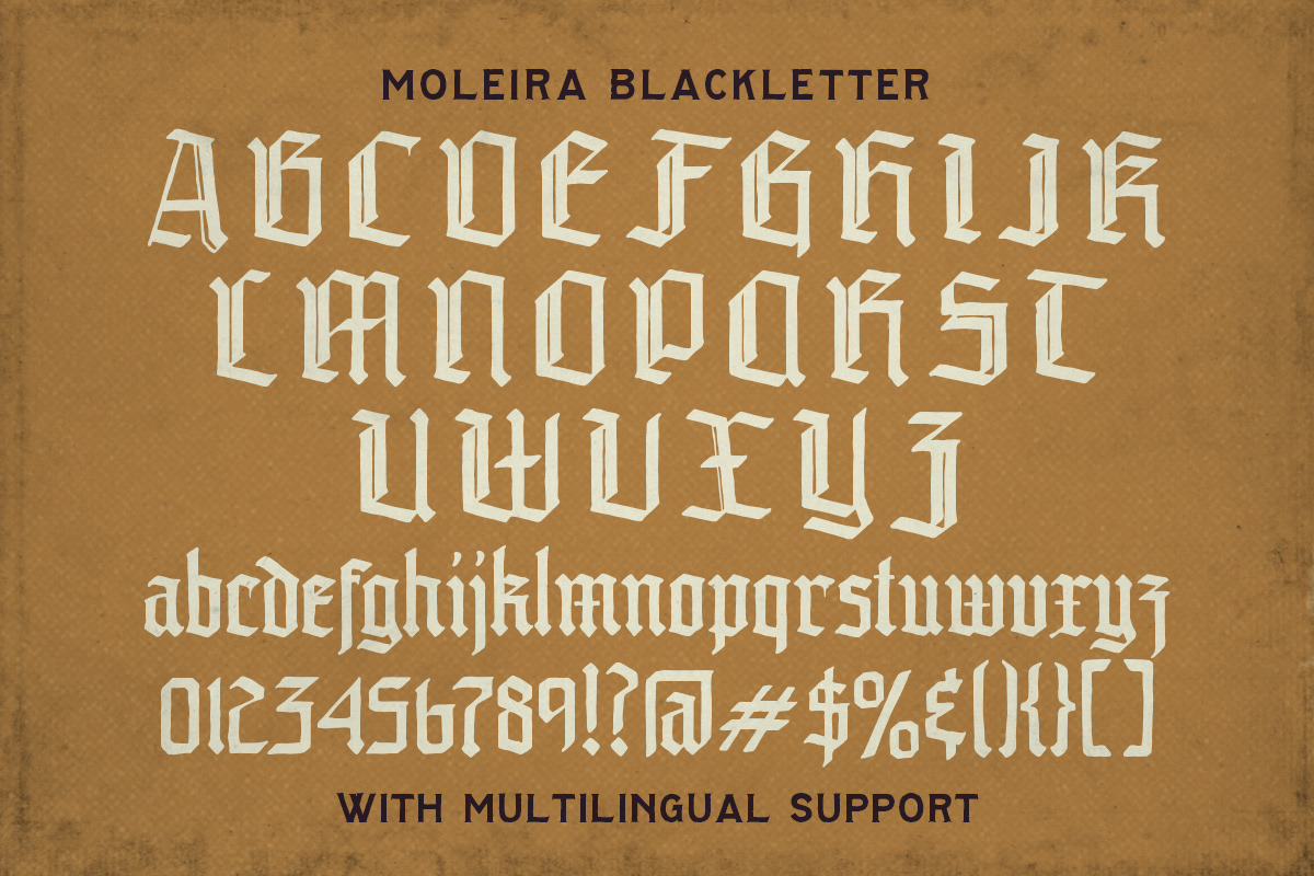Moleira Font Collection, a Blackletter Font by Letterhend Studio (Photo 7 of 9)