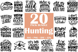 Hunting SVG Bundle 20 Designs
