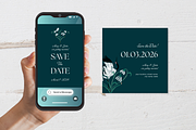 Illustrated Wedding Stationery Suite, a Print Template by Gabba Delgado (Thumbnail 2 of 7)