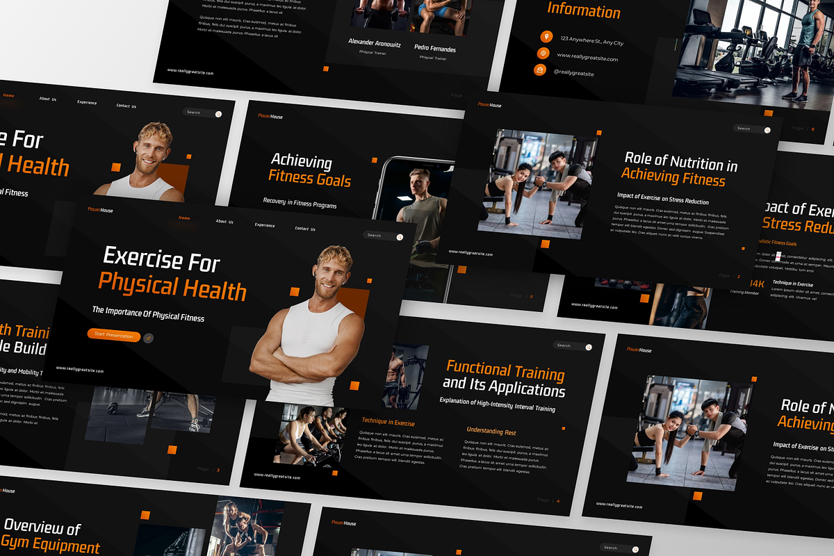 Exercise Gym - Gym Keynote Template, a Presentation Template by GraphauseProject (Photo 4 of 6)