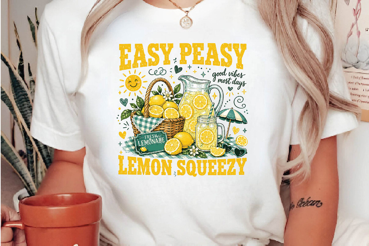 Retro Lemonade Sublimation Design, a Seasonal Illustration by DreamPrint404 (Photo 5 of 6)