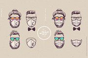 Corona Vintage Face Masks, a Healthcare Illustration by blauananas (Thumbnail 7 of 8)