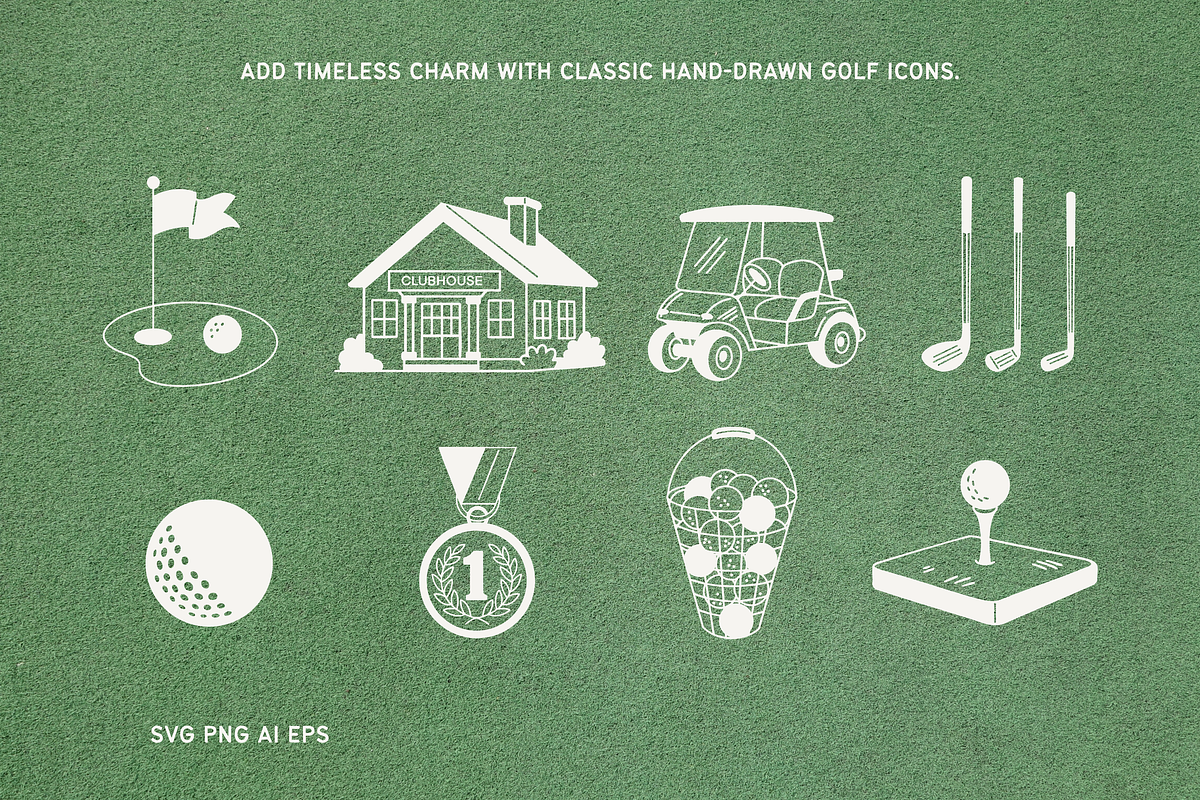 Golf Icon Set, a Sport Illustration by Veyla (Photo 2 of 9)