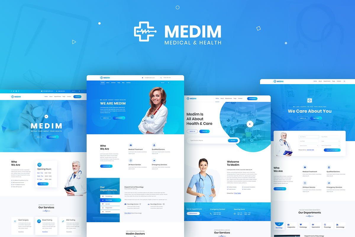 Medim - Health & Medical WP Theme, a WordPress Template by VLThemes (Photo 1 of 5)